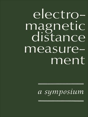 cover image of Electromagnetic Distance Measurement